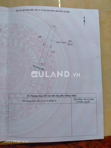 Bán đất 295.6m² ngang 6m giá 450 triệu Phường Cư Bao