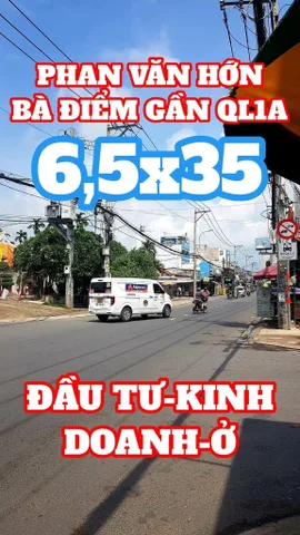 Bán nhà mặt tiền phan Văn Hớn gần quốc lộ 1a ngang 6,5mx35m giá 16.5 tỷ Xã Bà Điểm