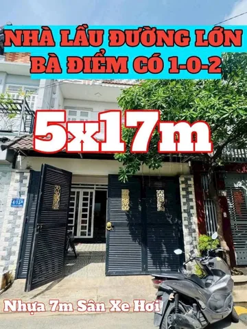 🔴Bán nhà trệt 2 lầu 85m² ngang 5x17m đường nhựa 7m giá nhỉnh 5 tỷ Xã Bà Điểm nhanh mới kịp