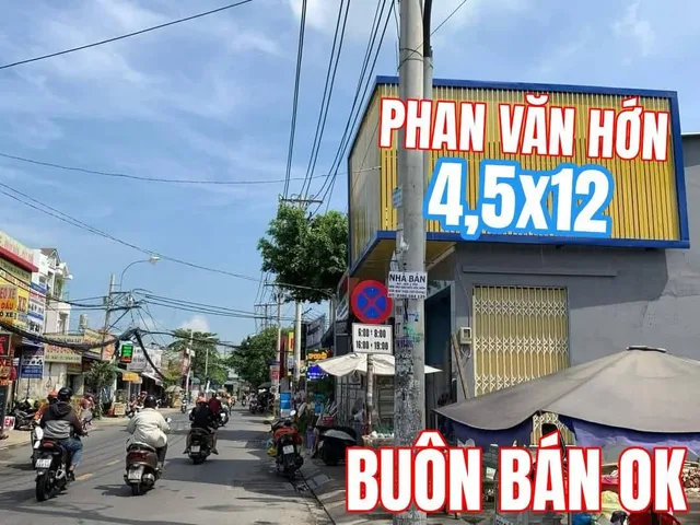 Bán nhà 60m² ngang 4,5m Xã Bà Điểm