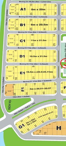Bán đất dự án Thế Kỷ TP Thủ Đức cũ 102.7m² ngang 5m giá 20.5 tỷ