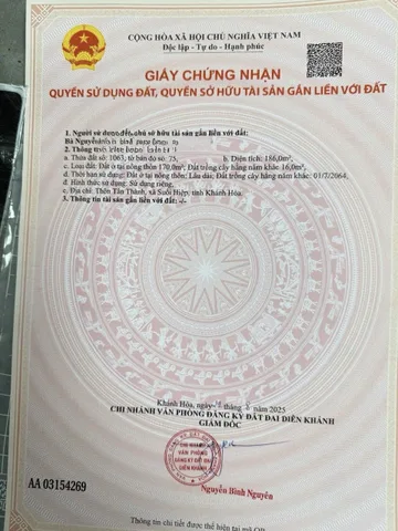 Bán lô đất Suối Tiên(Suối Hiệp), cách Hương Lộ 39 chỉ 100m, LH 0938161427