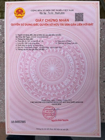 Bán đất 107m² full thổ cư ngang 5m giá 680 triệu Xã Suối Hiệp