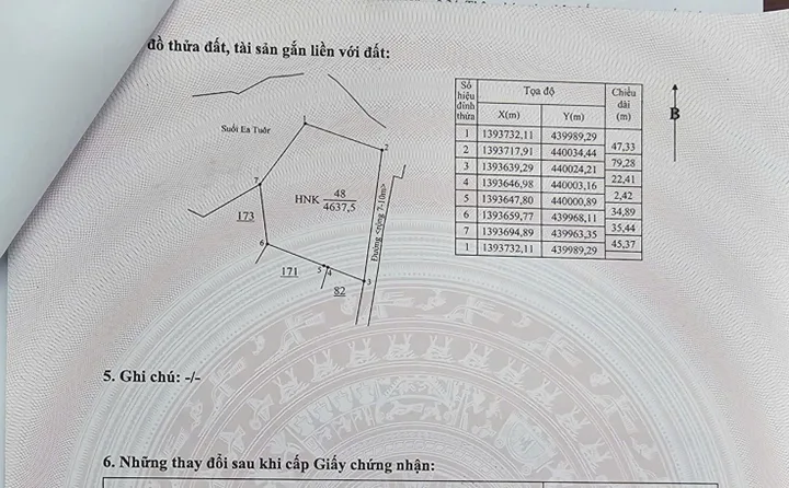 Bán đất 4637.5m² ngang 79m giá 3.95 tỷ tại Xã Hòa Phú