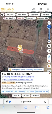 Bán đất 500m² giá 295 triệu Phường Buôn Ma Thuột
