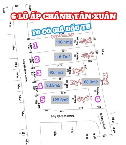 Khu Tân Xuân Đất Ngọc có nhiều dự án đầu tư gọi 0994 123 567