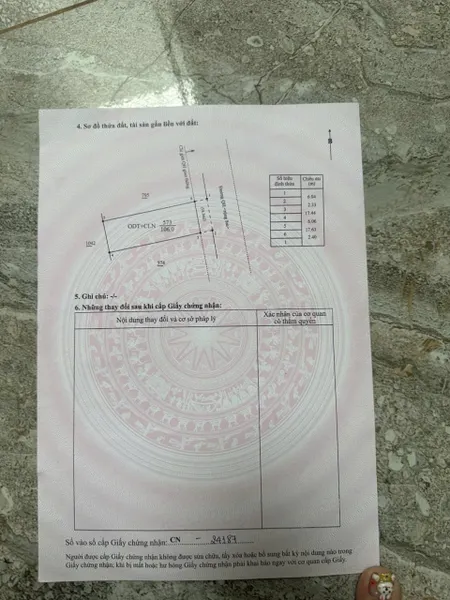 Bán đất 118.9m² ngang 6m giá 1 tỷ Phường Thành Nhất