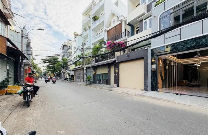 Mặt tiền hẽm kinh doanh, sổ hồng riêng, 5 tầng thang máy hoàng công đủ