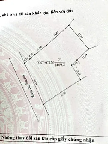Bán đất 1469m² ngang 35m giá 1.2 tỷ Xã Trường Sơn