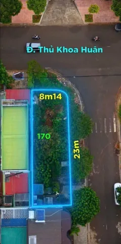 Bán đất mặt tiền đường thủ khoa huân khu vực sầm uất phù hợp xây nhà kinh doanh diện tích 184m 8m2 giá 11ty990