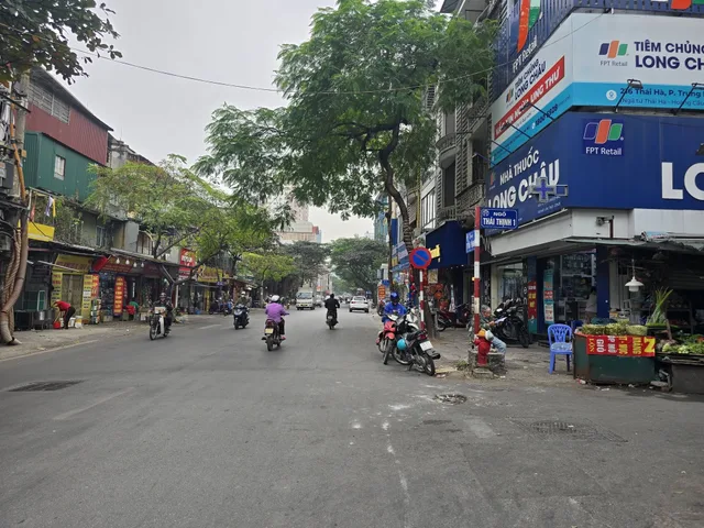 BÁN TÒA NHÀ MẶT PHỐ THÁI THỊNH 1. LÔ GÓC. 8 TẦNG THANG MÁY. KINH DOANH.