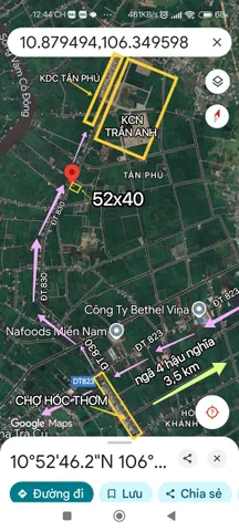 2250 m2 LÚA, MẶT TIỀN ĐT.830 BỜ KINH, KẾ BÊN KCN TRẦN ANH 200M, GIÁ CỰC SỐC, XE TẢI, SẮP NHỰA,  MT RỘNG, CÓ THỂ LÀM CHỢ NHỎ, BÁN CHO CÔNG NHÂN