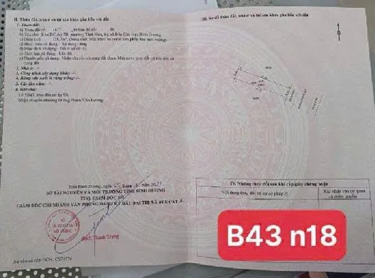 Bán đất 150m² giá 1.67 tỷ Phường Thới Hòa