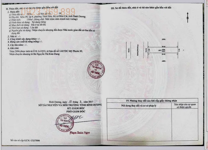 Bán đất 150m² ngang 5,4m, đối diện trường  học, mặt tiền đường lớn, giá 2tỷ 380 Phường Thới Hòa, Tp. HCM
