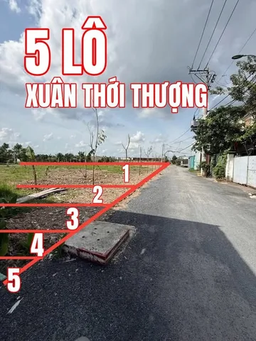 🟥Lô đất đẹp vuông 5x20 thổ cư giá tốt gần chợ Xuân Thới Thượng Xã Bà Điểm gọi ngay 0994 123 567 chờ quý khách