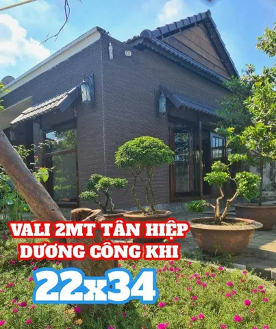 🛑NHÀ VƯỜN-VILLA 2 MẶT TIỀN DƯƠNG CÔNG KHI-TÂN HIỆP 25TY TL 
▪︎DT: 22x34m DTSD 700m² Cn gần 500m²