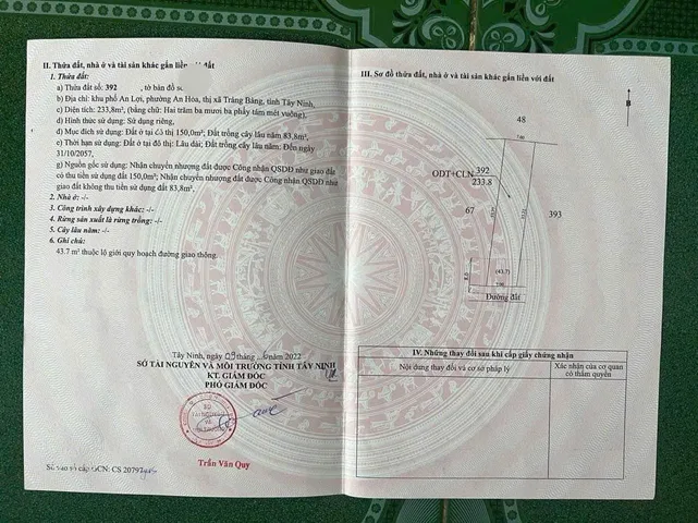 Chủ gửi bán gấp dãy trọ gần KCN Thành Thành Công 235m2 giá 890 triệu thương lượng