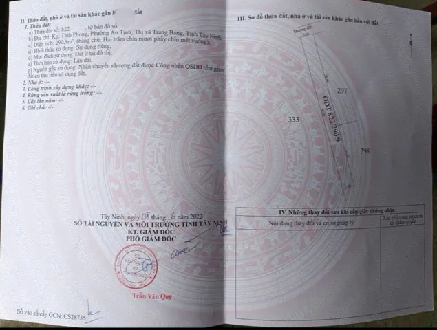 Cần tiền trả nợ ngâ.n hà.ng nên bán gấp căn nhà mặt tiền nhựa – giá 870triệu, ngay ngã 4 An Bình, TX Trảng Bàng