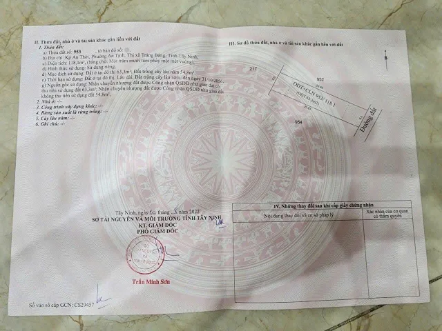 650 triệu sở hữu ngay căn nhà C4 ngay An Tịnh, Trảng Bàng SHR 118m2