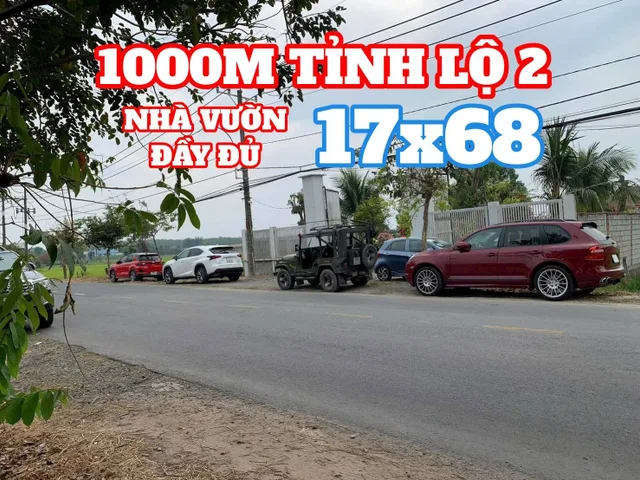 🔴NHÀ VƯỜN 1.100M MẶT TIỀN TỈNH LỘ 2, TRUNG LẬP HẠ CỦ CHI