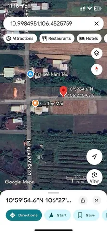 Bán lô đất mặt tiền đường Lê Thị Vui, xã Phước Hiệp, Củ Chi 950 triệu 81m2