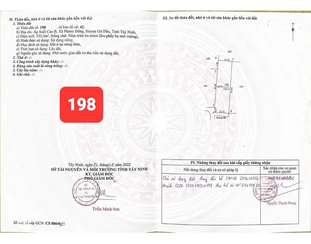 Bán đất 3451.9m² ngang 60m giá 12 tỷ Phường Gia Lộc