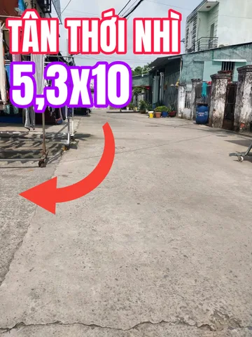 Hàng hiếm, Bán đất 54m² giá 2ty290 Tân Thới Nhì 9,  Xã Xuân Thới Sơn