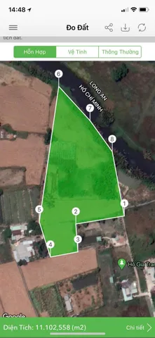 Bán đất 10000m² ngang 100m giá 16 tỷ tại Xã Hưng Long
