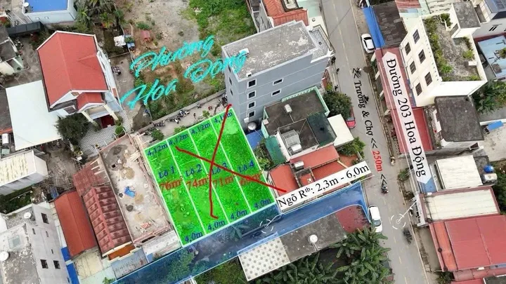 Chủ cần bán gấp 76 m Hoa Động ngõ ô tô cách 203 :30 m . Gần chợ . L/h:076.231.9999 e Thúy