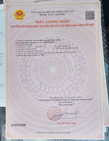 Cắt lỗ bán gấp lô đất full thổ cư 86m2, gần KCN, dân cư đông 785 triệu thương lượng