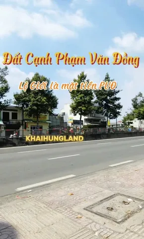 BÁN ĐẤT MẶT TIỀN PHẠM VĂN ĐỒNG LINH TÂY THỦ ĐỨC VỊ TRÍ VÀNG Ô TÔ THÔNG, XÂY TỰ DO