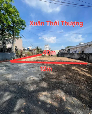 🟥XUÂN THỚI THƯỢNG HƠN 400M2 12X40M ĐẸP DÂN CƯ HẺM XE TẢI CHỈ 6TY5 Xã Bà Điểm Hóc Môn
