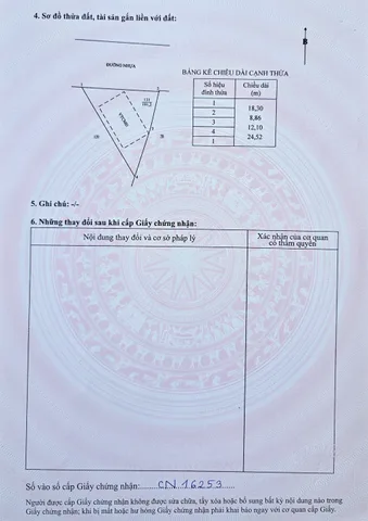 Bán đất 192m² có sẵn 80m² thổ cư ngang 18m giá 1.4 tỷ tại Xã Phước Hải