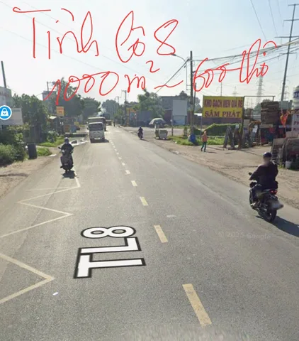 🟥Bán lô đất làm nhà vườn biệt thự kho xưởng đẹp ngay mặt tiền Tỉnh lộ 8 Hòa Phú Củ Chi vị trí VIP đất 1000m² có sẵn 500m² thổ cư 15ty680