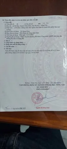 Bán đất 2590m² có sẵn 80m² thổ cư ngang 31.8m giá 3.3 tỷ tại Xã Nghĩa Thành