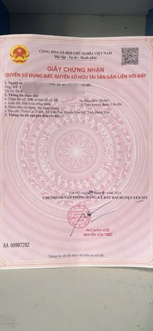 Yên Phú Yên Mỹ ( cũ ) 88m2 full thổ cư