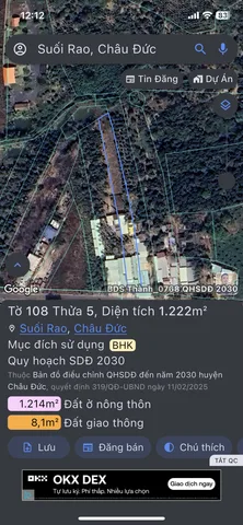 Bán đất 1222m² ngang 10m giá 2.7 tỷ tại Xã Xuân Sơn