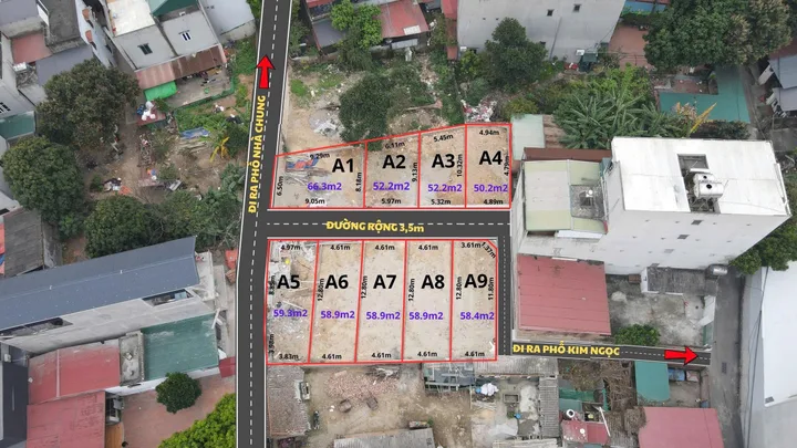 Bán đất 52.2m² full thổ cư ngang 4.6m giá 1.25 tỷ tại Phường Xuân Hòa