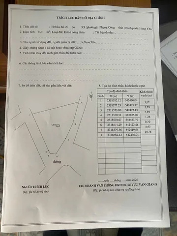 Tài chính 3 tỷ sở hữu ngay lô full thổ cư tại Xuân Quan, Văn Giang