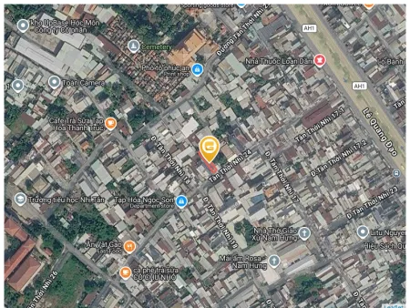 Bán đất 154.8m² có sẵn 153m² thổ cư ngang 5,3m giá 6 tỷ tại Xã Xuân Thới Sơn