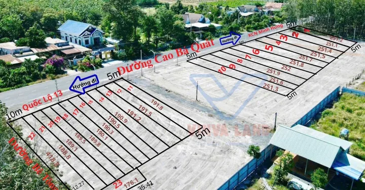 Bán nhà 251m² có sẵn 50m² thổ cư ngang 5m giá 1.05 tỷ tại Phường Minh Hưng