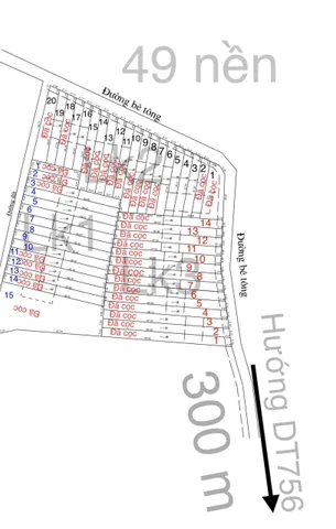 Bán đất 300m² có sẵn 50m² thổ cư ngang 5m tại Xã Nha Bích