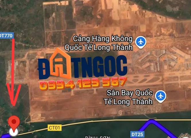 🟥Bán đất lô góc 1600m² ngang 50m giá 4.5 tỷ gần Đường Cao Tốc sân bay Long Thành