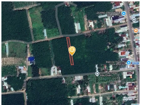 Bán đất 670.6m² có sẵn 100m² thổ cư ngang 7m tại Xã Phước Thành