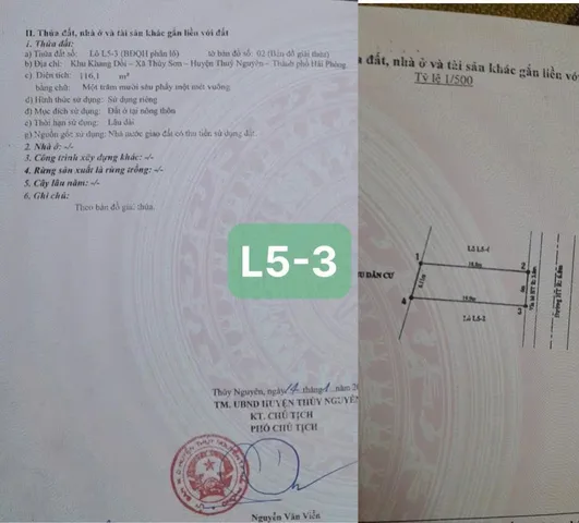 Bán 116 m khu đấu giá Khang Dồi Thuỷ Sơn ngang 5 m . L/h:076.231.9990 e Thúy