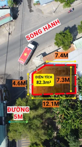 Góc 2 mặt tiền Song Hành, 7.2x13m, 8 tỷ