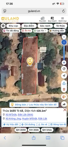 [CHÍNH CHỦ SÀI GÒN] BÁN ĐẤT M’DRẮK - 626M2 SẴN 200M THỔ CƯ