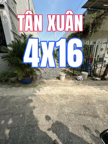 🟥Bán đất 54m² full thổ cư ngang 4m giá 2.6 tỷ tại Đường Tân Xuân Xã Hóc Môn