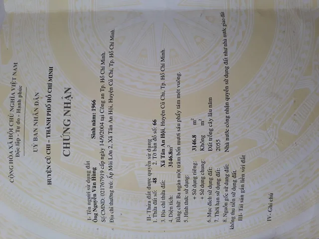 Bán đất 3148.4m² ngang 27.3m giá 7.5 tỷ tại Đường Trình Thị Gắt Xã Tân An Hội