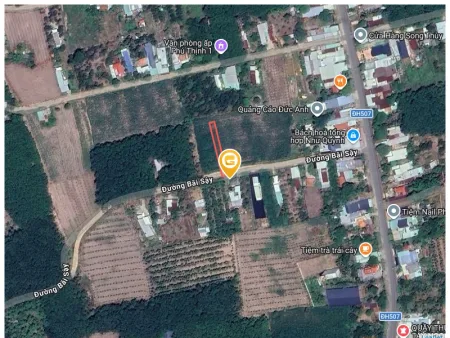 Bán đất 284.2m² có sẵn 100m² thổ cư ngang 5m tại Xã Phước Thành